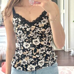 White House Black Market Rose Top